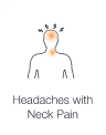 A simplified illustration depicting muscle tension in head and neck.