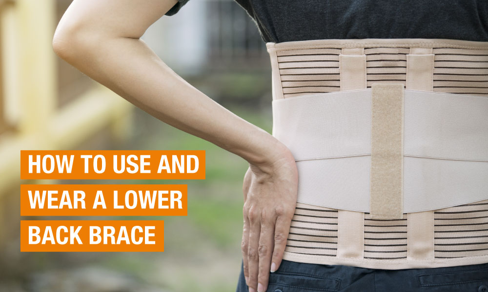 How to Wear the Lower Back Support Brace 